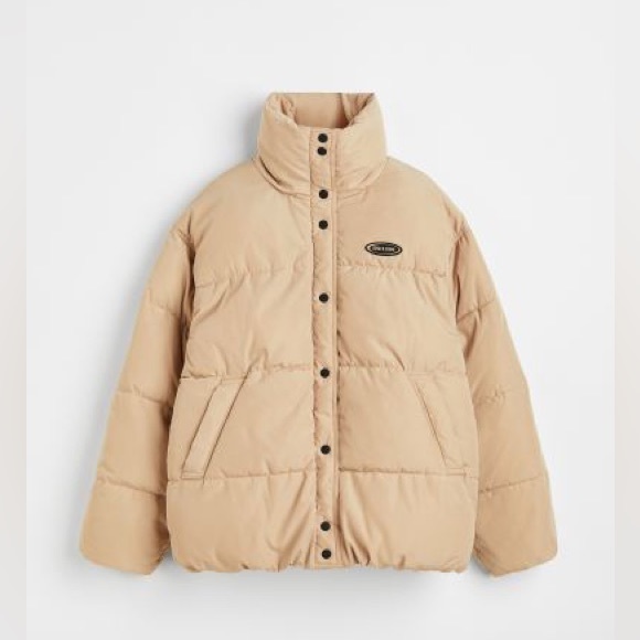 H&M Jackets & Blazers - H&M Beige Puffer Jacket